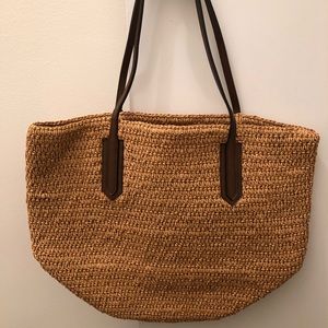 J Crew Straw Tote - New with Tags